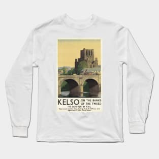 Kelso, Scotland - Vintage Railway Travel Poster - 1941 Long Sleeve T-Shirt